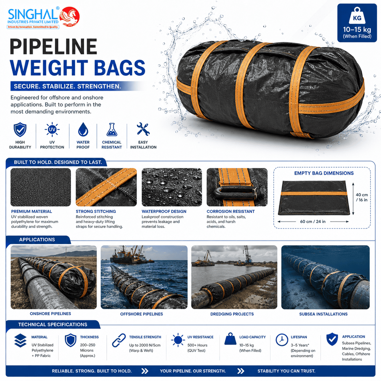 Pipeline Weight Bag