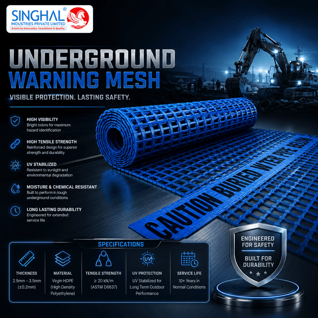 Underground Warning Mesh