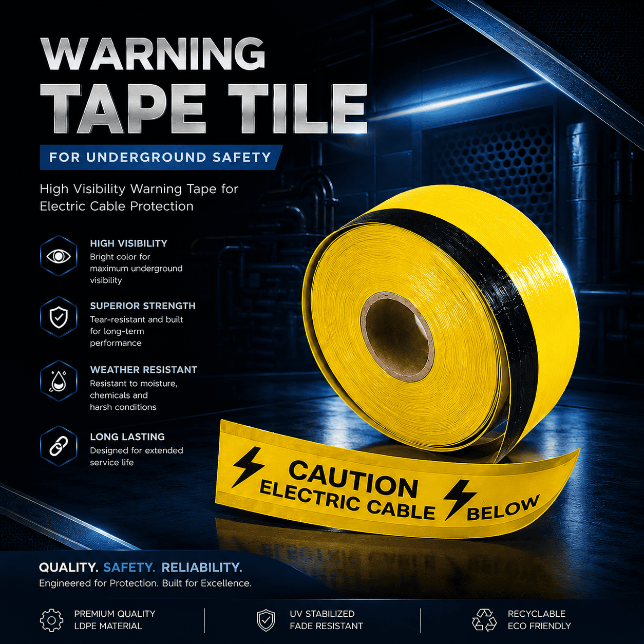 Warning Tape Tile