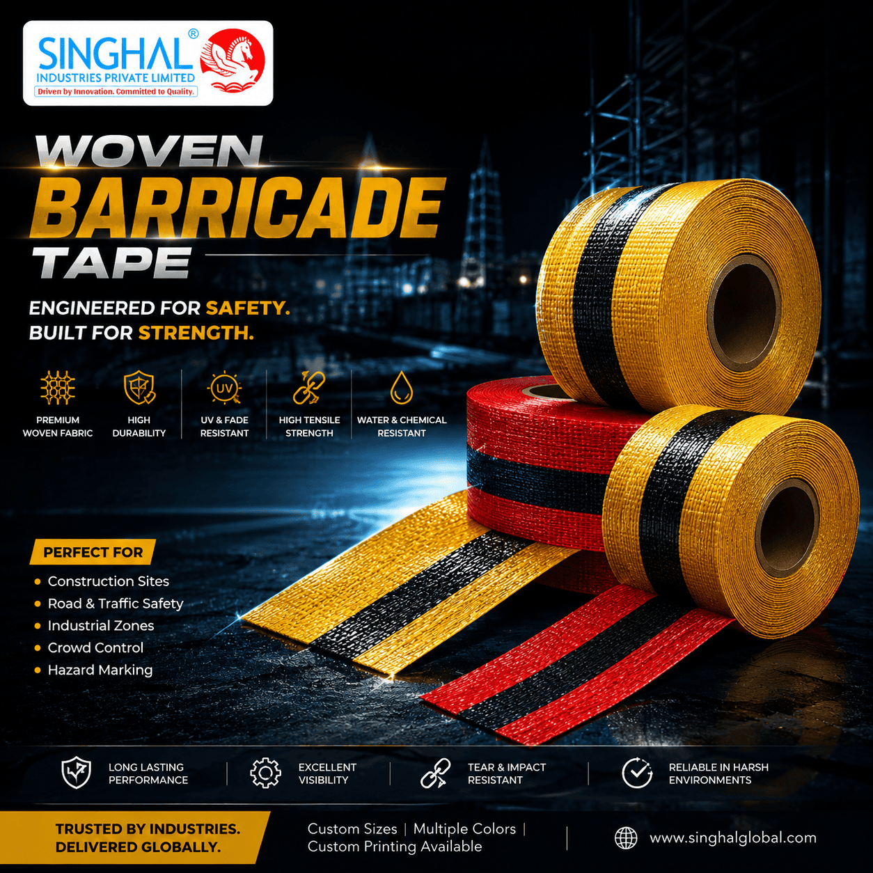 Woven Barricade Tape