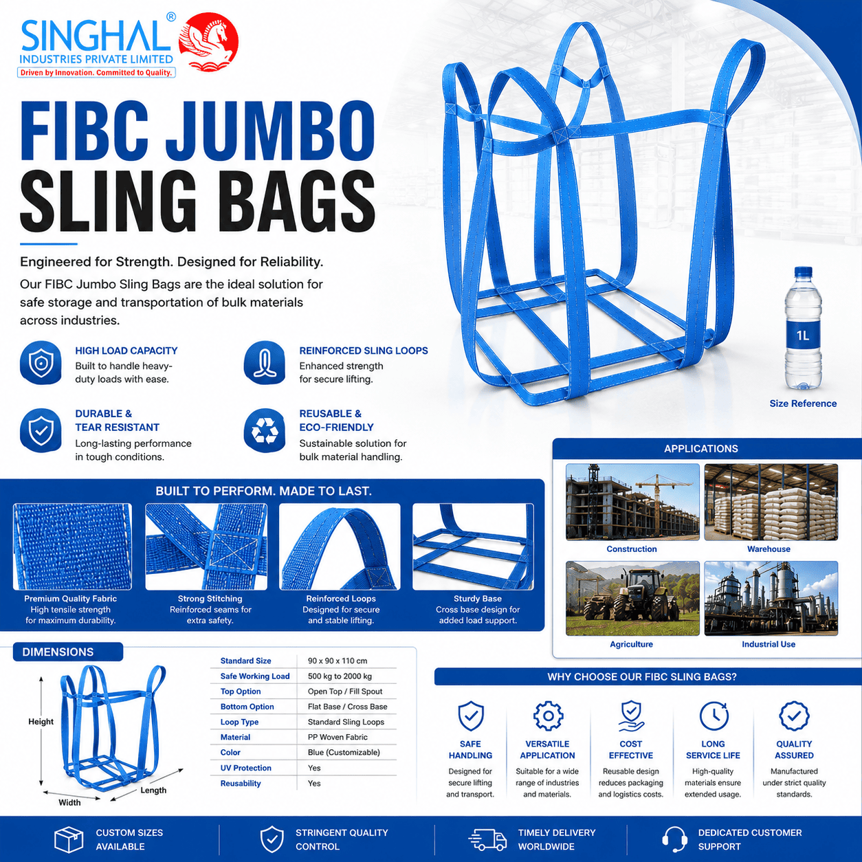 FIBC Jumbo Sling Bags