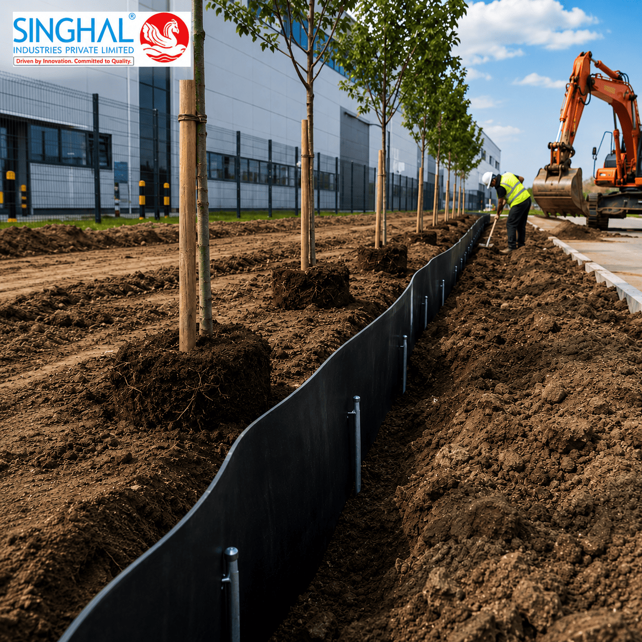 Hdpe root barrier