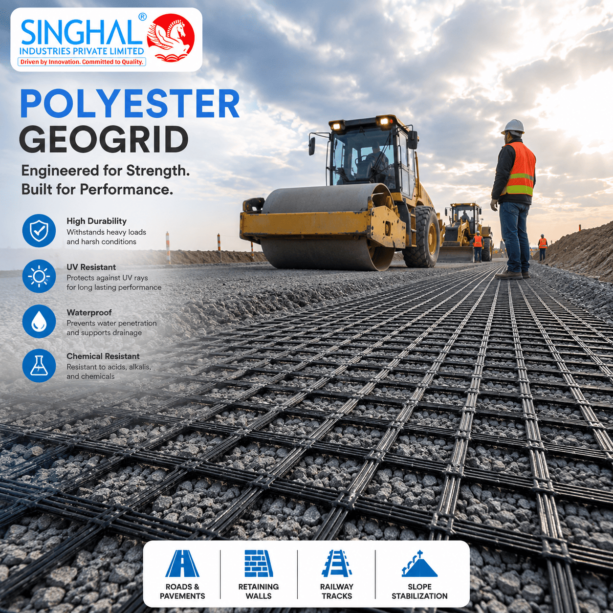 Polyester Geogrid