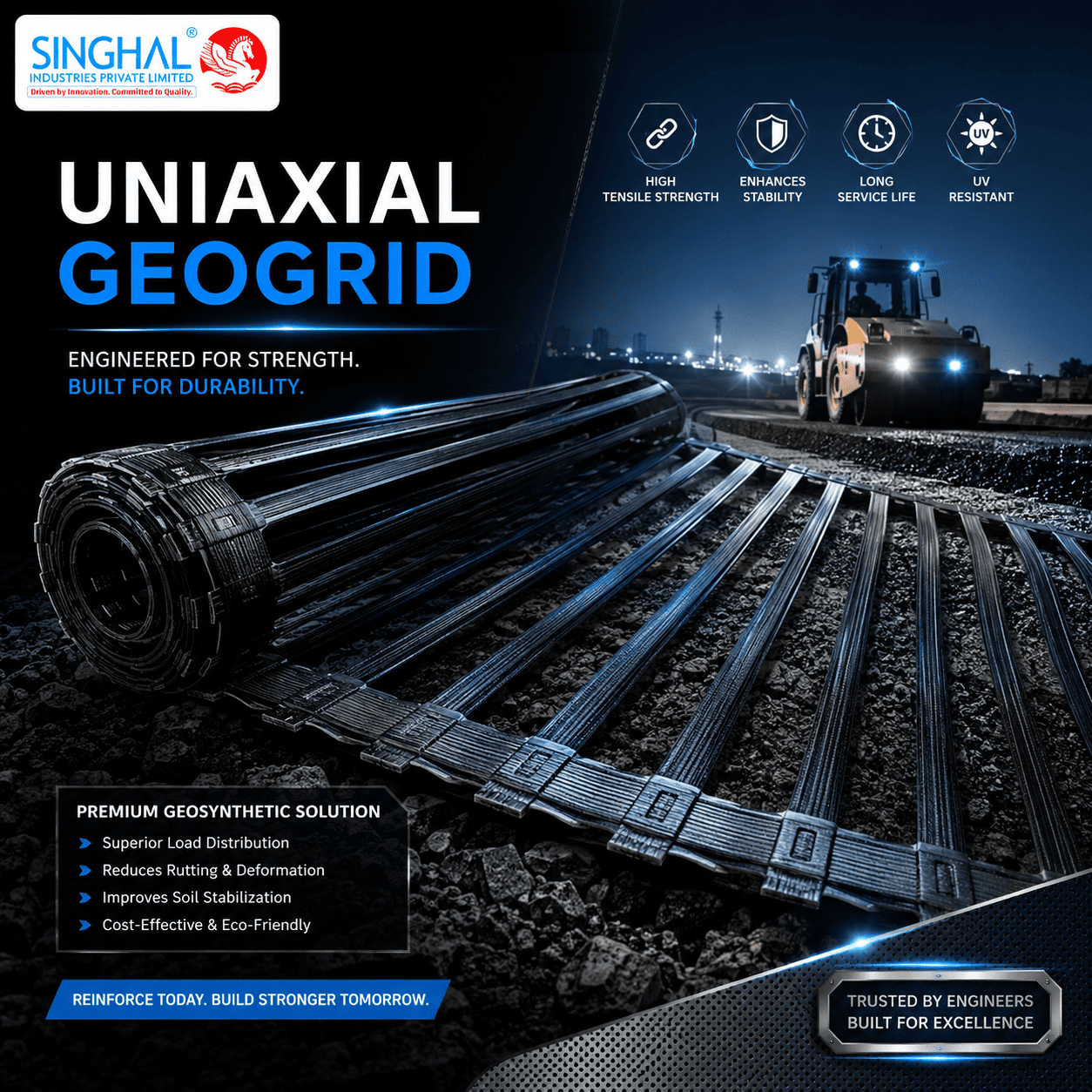 Uniaxial Geogrid