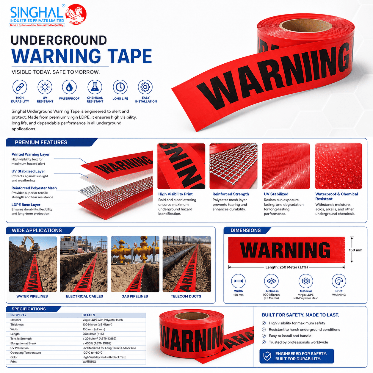 Underground Warning Tapes