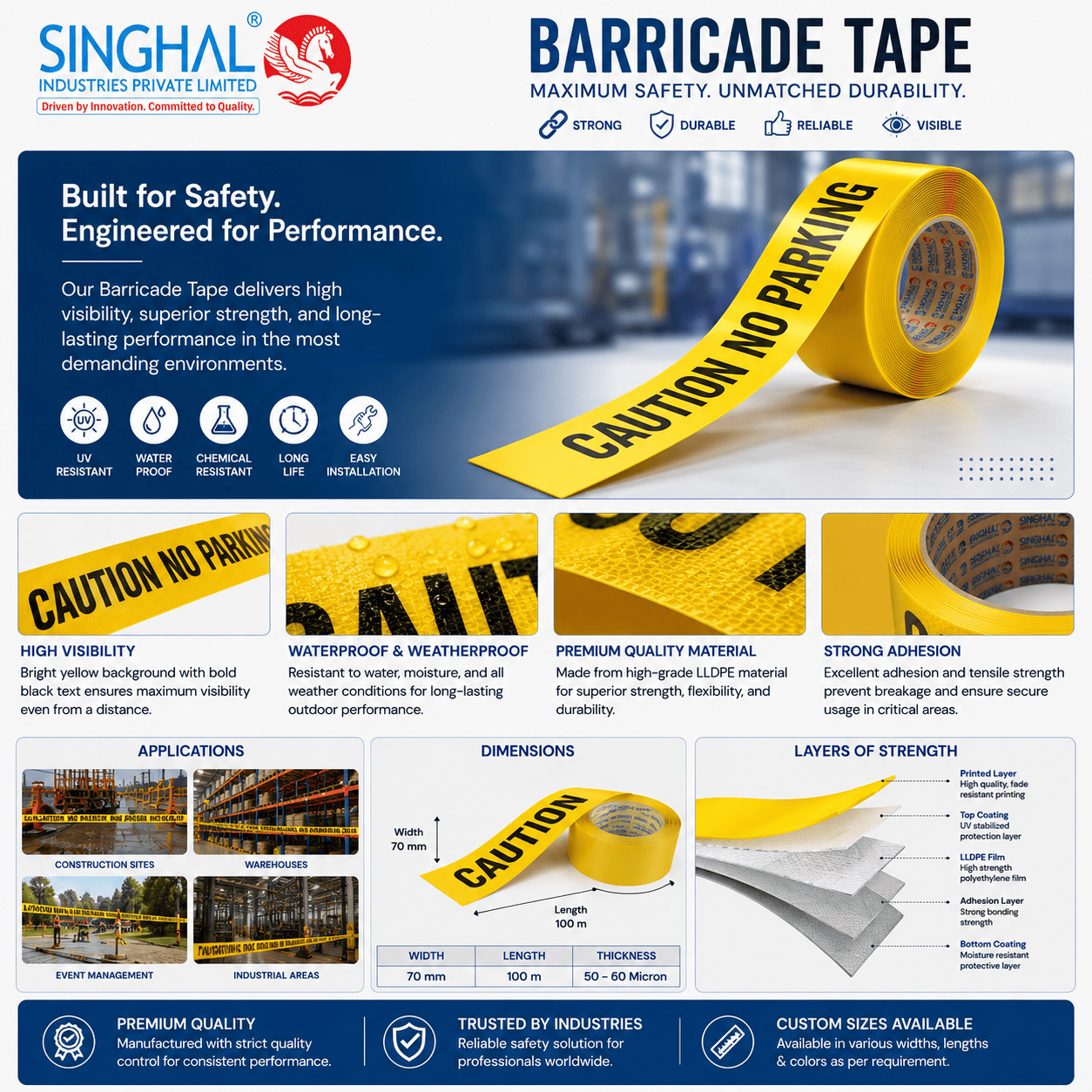 Barricade tape