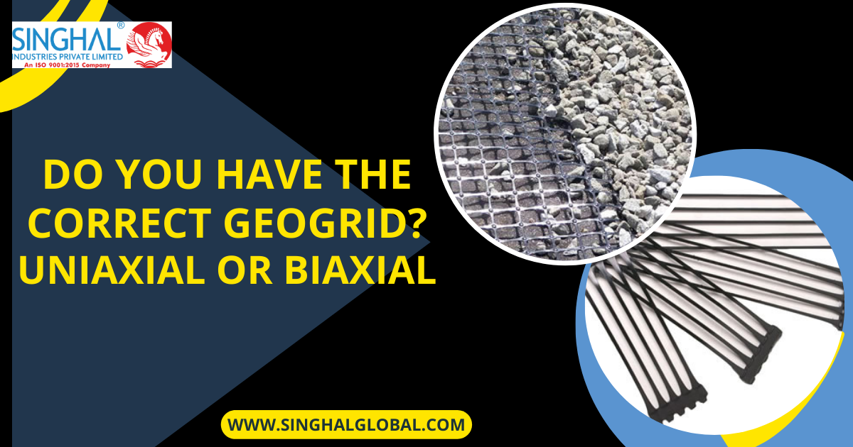 Uniaxial geogrid, Biaxial Geogrids