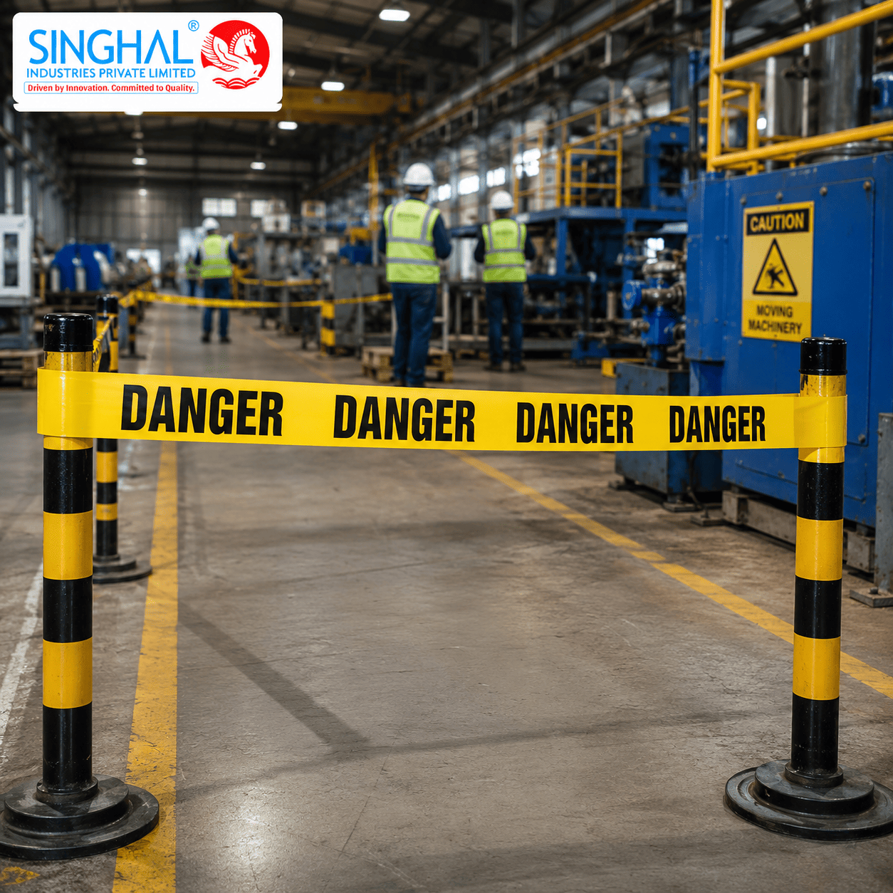 Danger tape roll