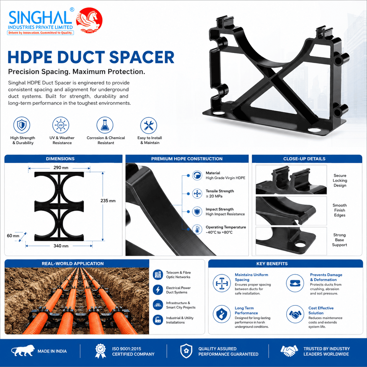 HDPE Duct Spacer
