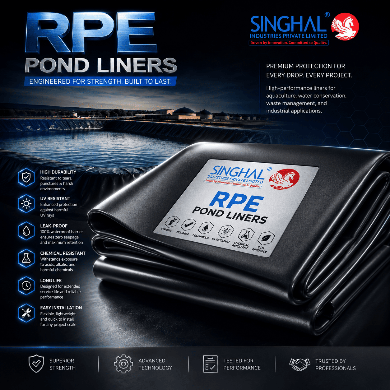 Rpe pond liner
