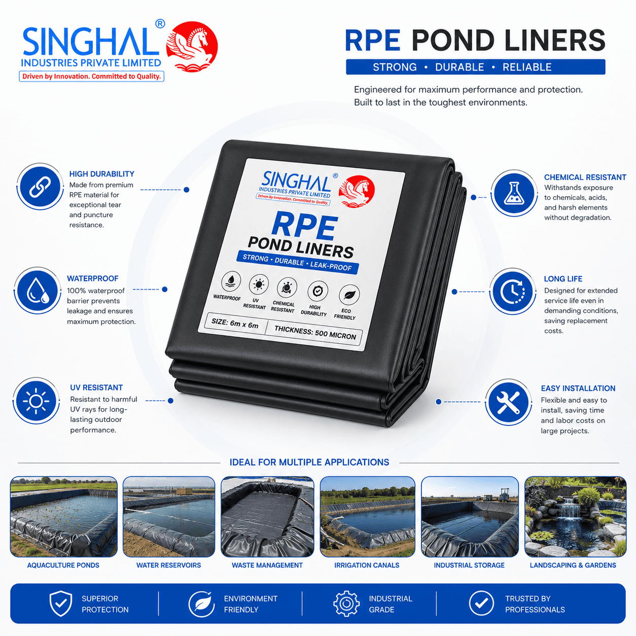 Rpe pond liner