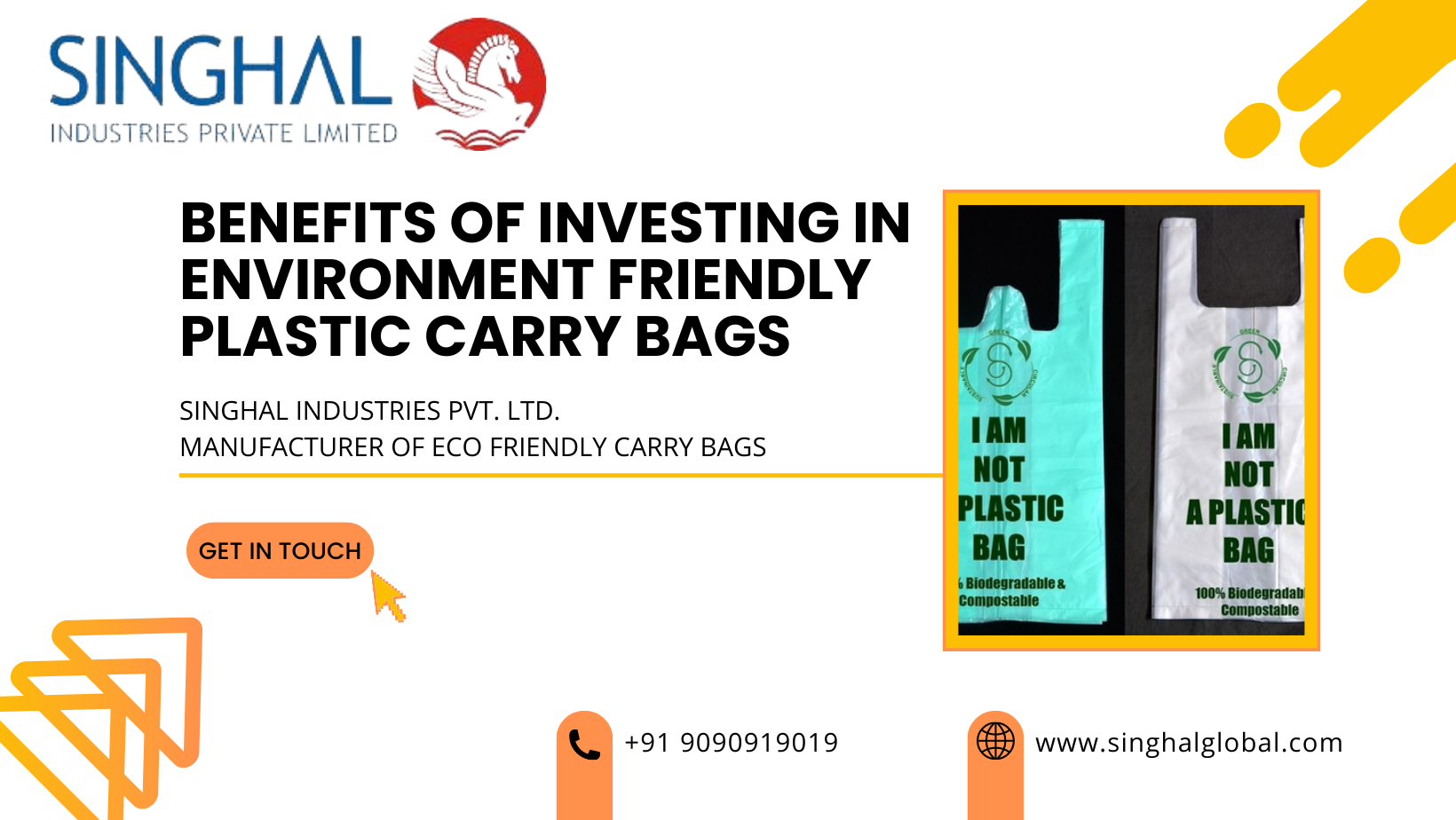 Environment Friendly Plastic Carry Bags by Singhal Industries