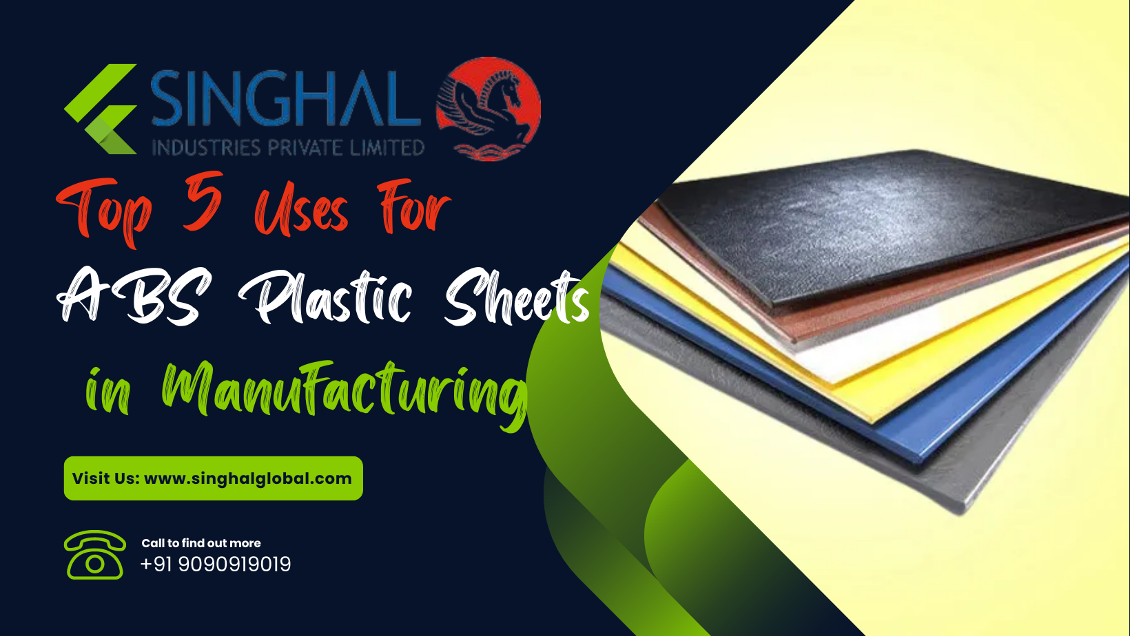 Top 5 Uses for ABS Plastic Sheets in Manufacturing, Singhal Industries