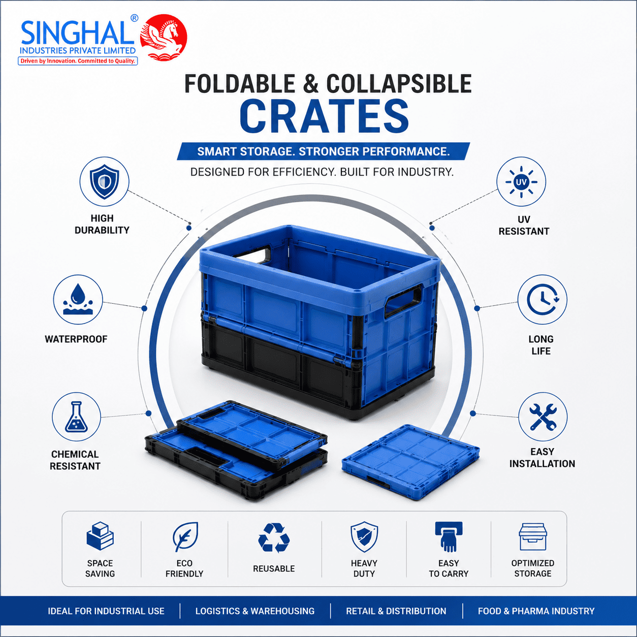 Foldable Crates & Collapsible Crates