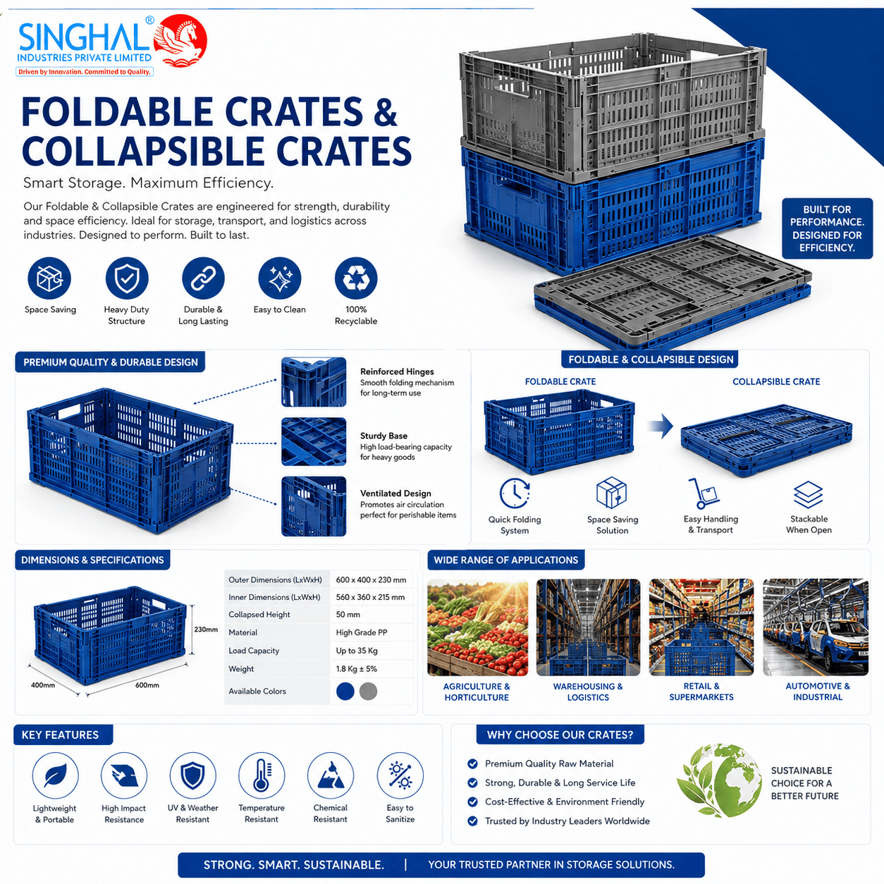 Foldable Crates & Collapsible Crates