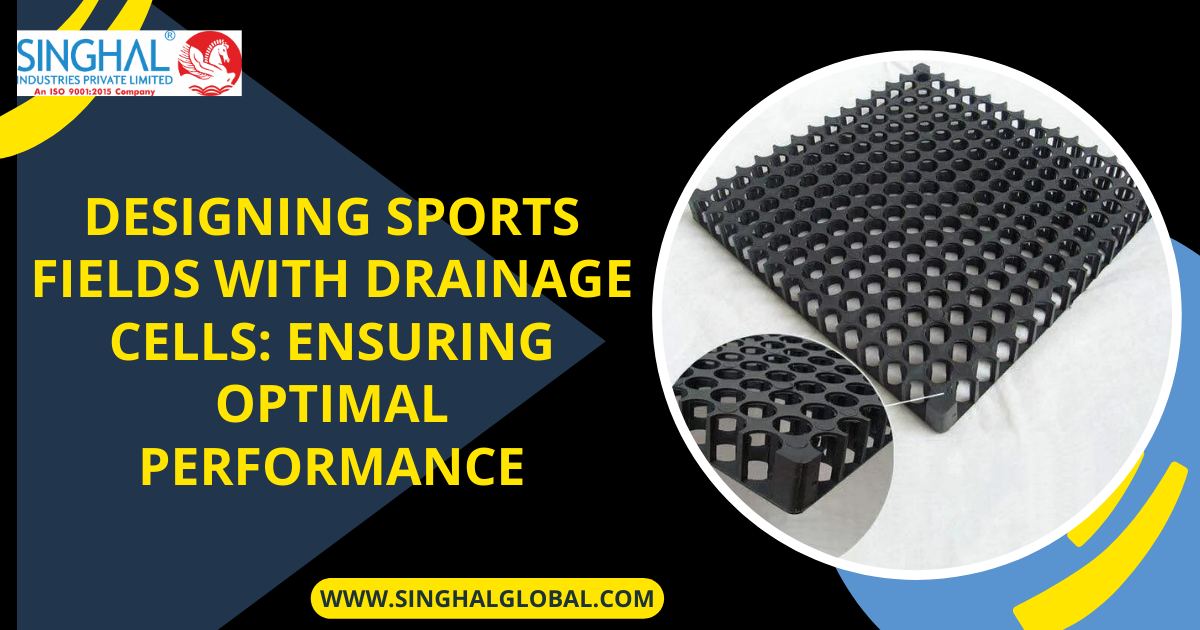 drainage cell with geotextile