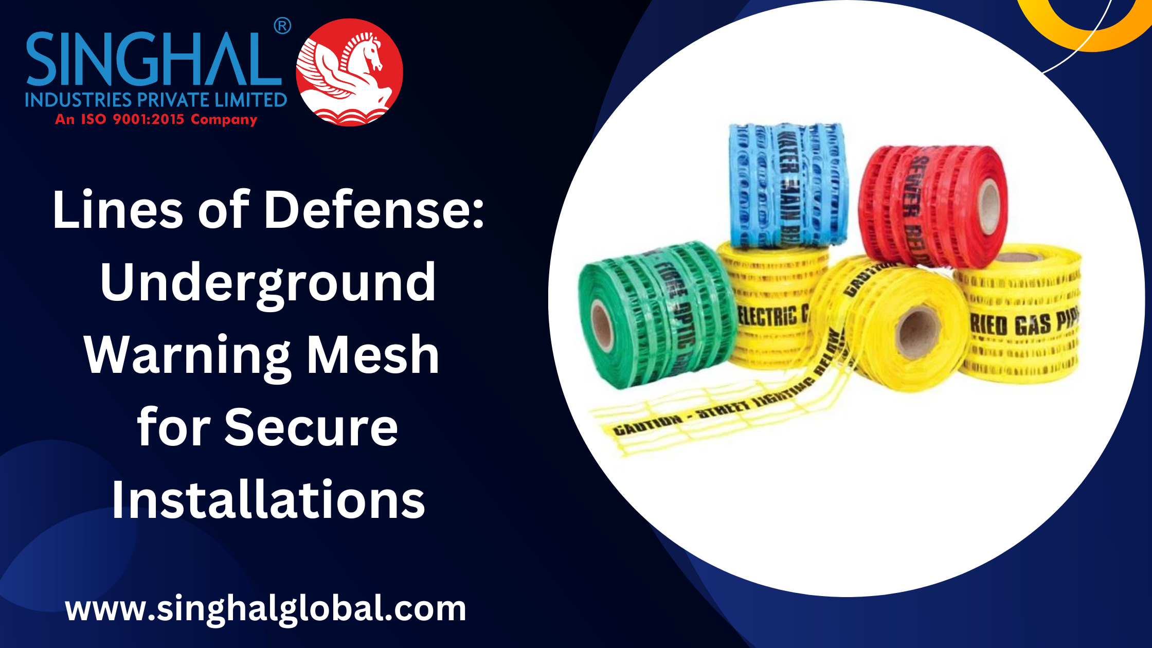 underground warning mesh