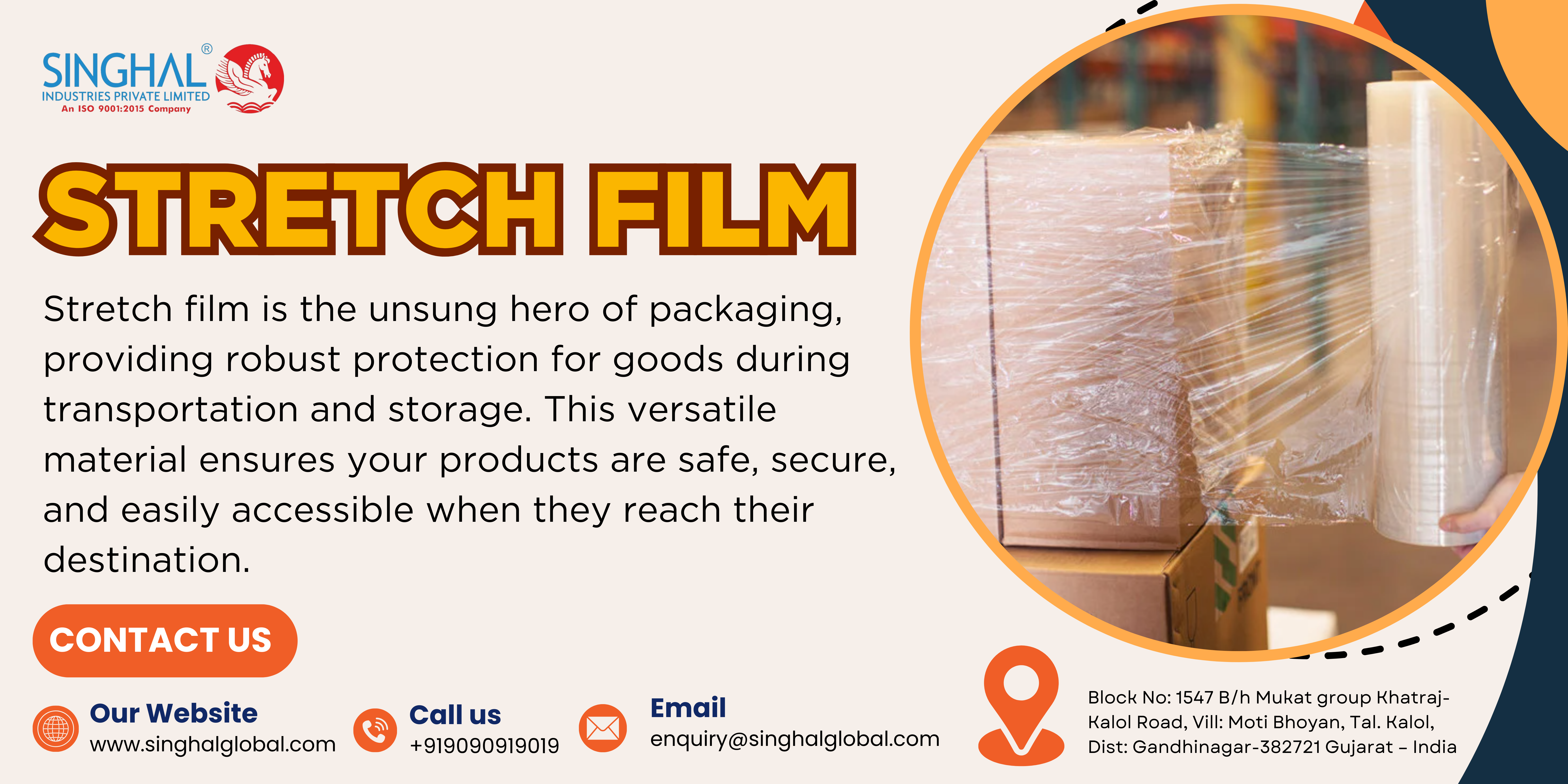 Stretch film roll price per kg