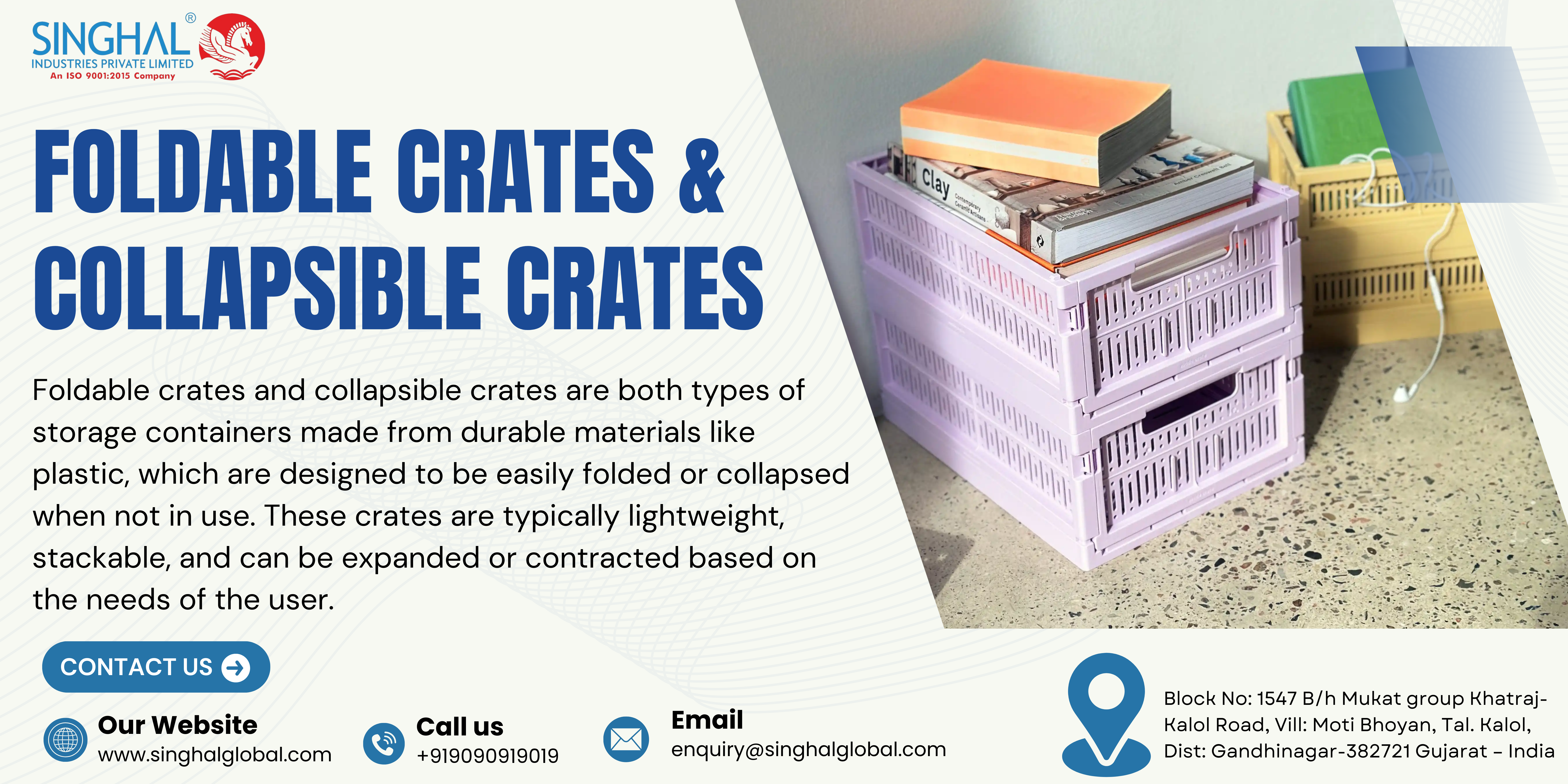 Foldable crate suppliers in India