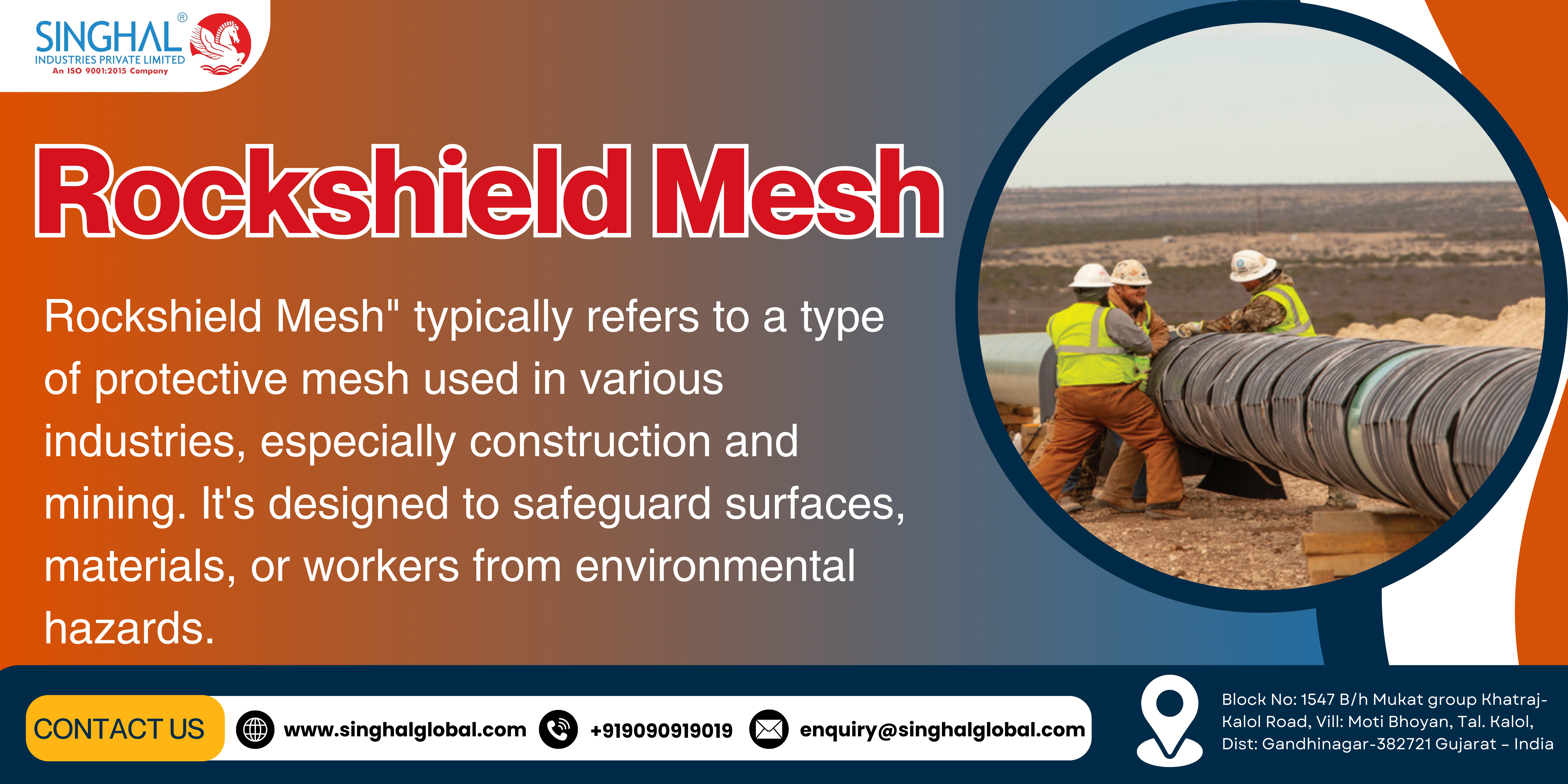 Rockshield pipeline suppliers