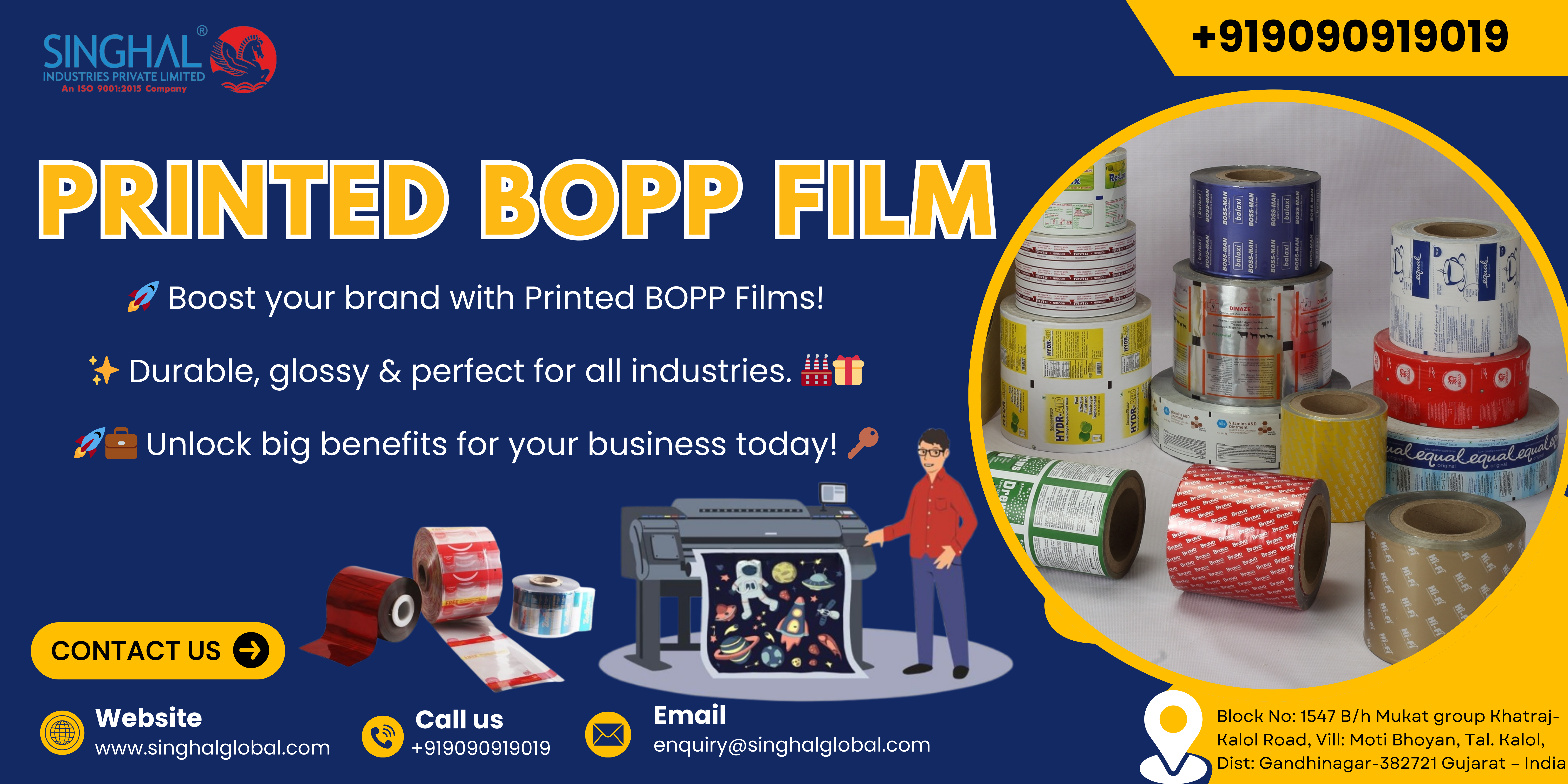 Printed BOPP film manufacturers in Gujarat
