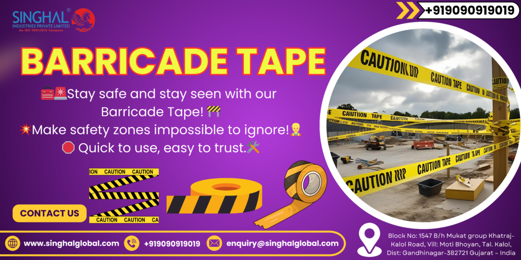 Crime scene barricade tape