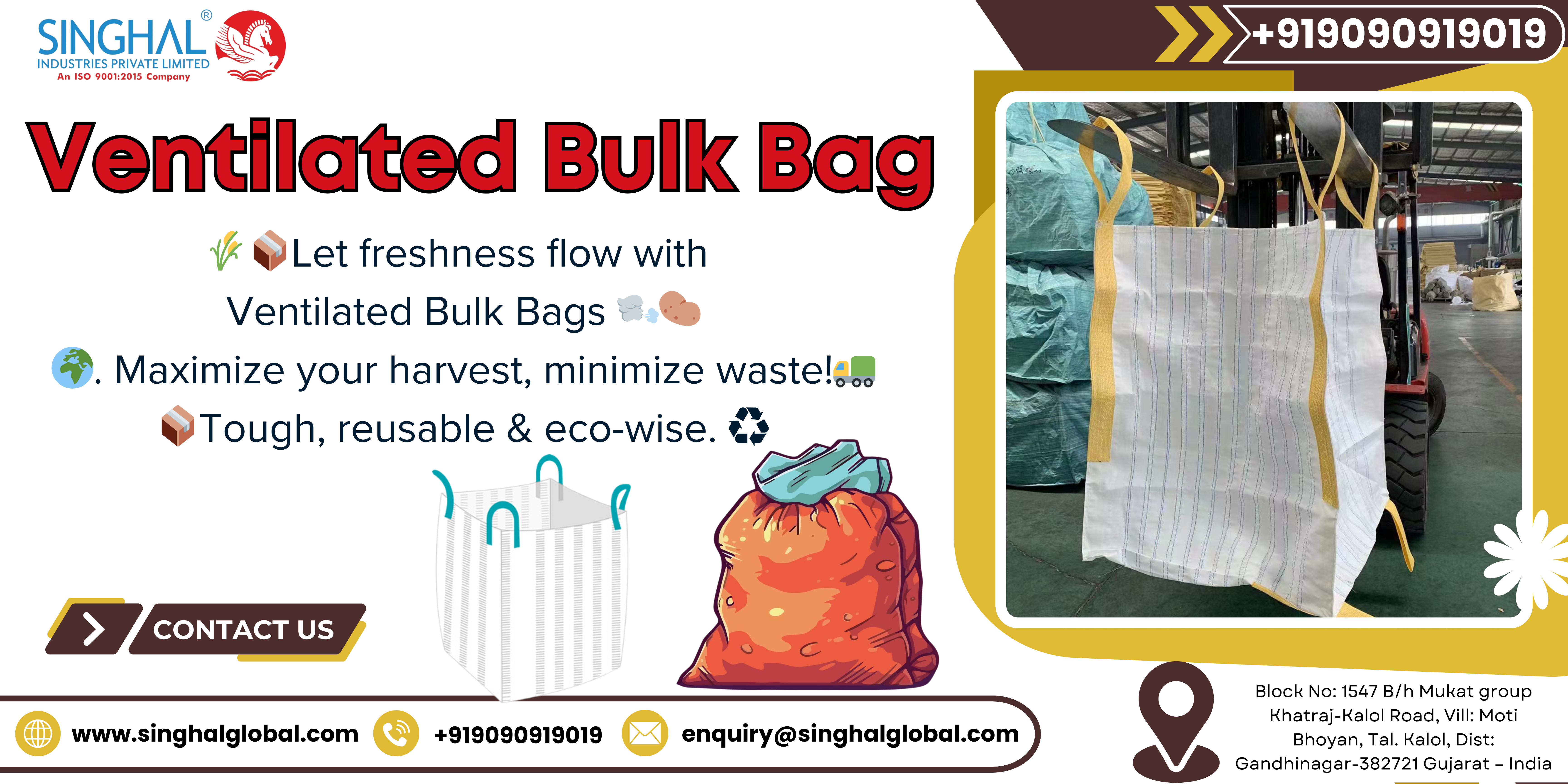 Ventilated bulk bags exporters in Gujarat