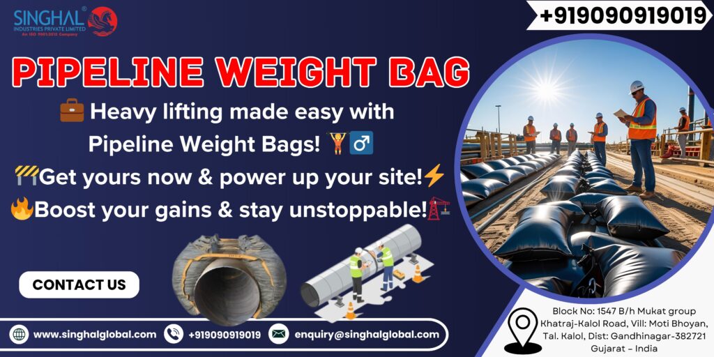 Geotextile pipeline bag weight