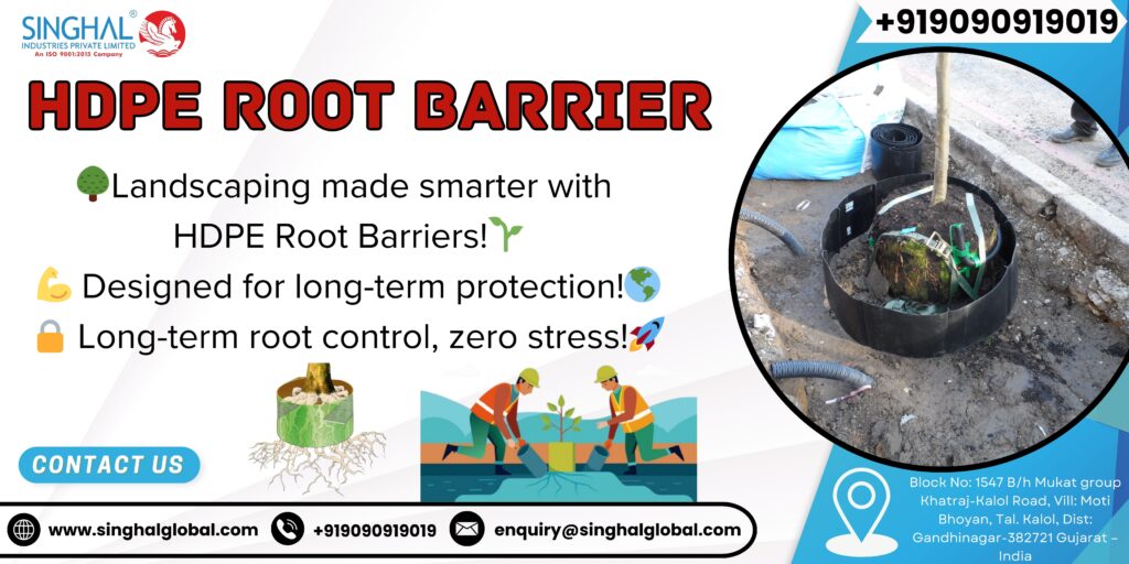 Plastic root barrier