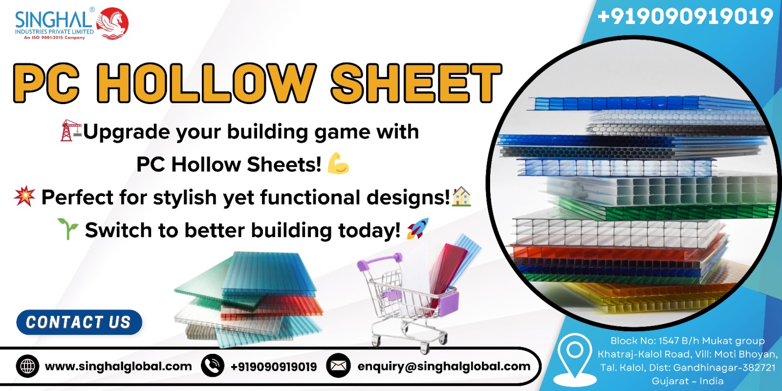 hollow sheet polycarbonate