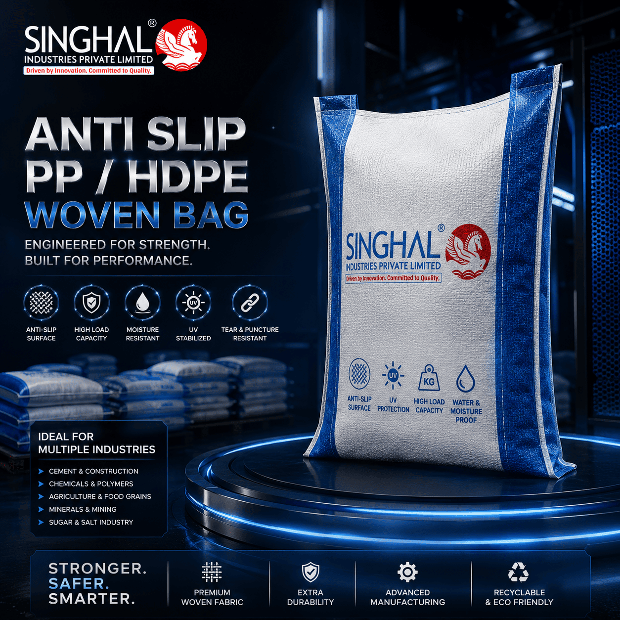 PP HDPE Woven Anti Slip Bag