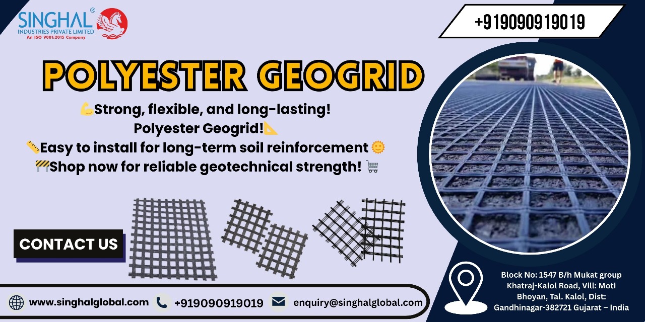 Polyester geogrid india