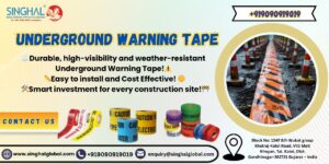 Cable warning tape underground