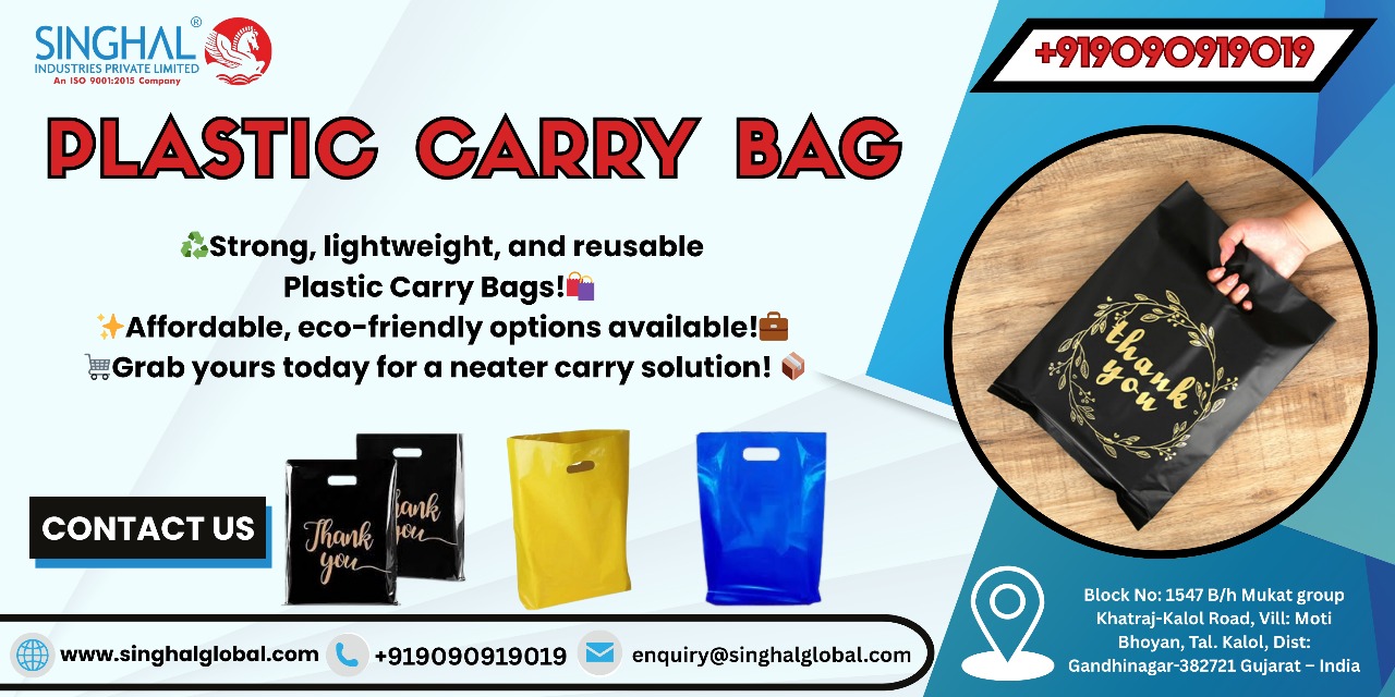 Biodegradable plastic carry bags