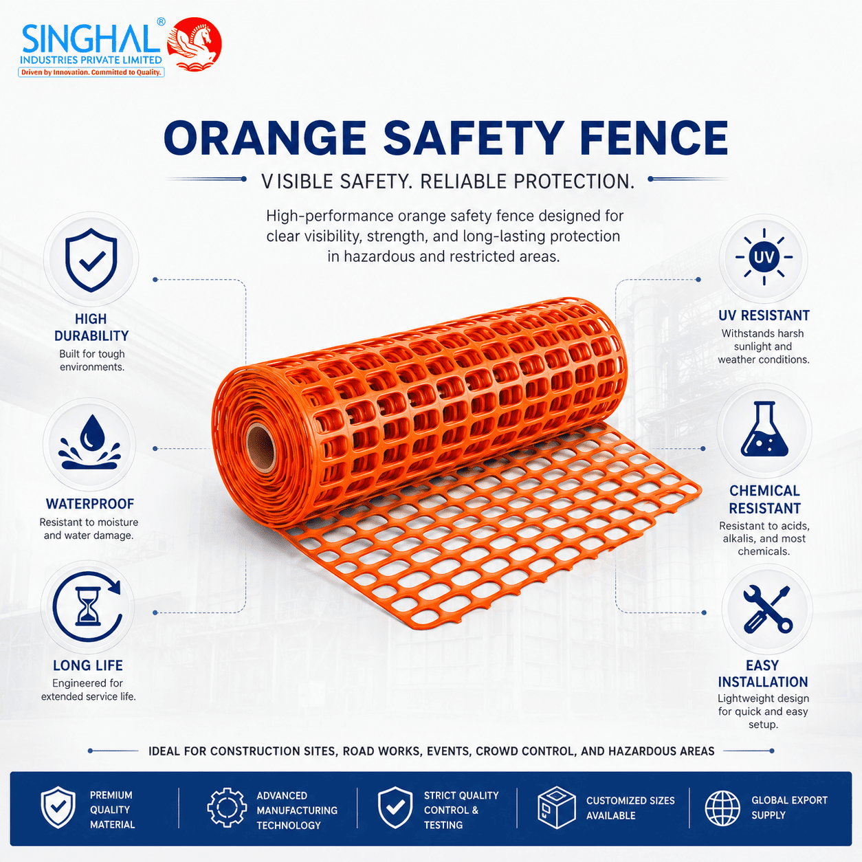 Orange Safety Fence
