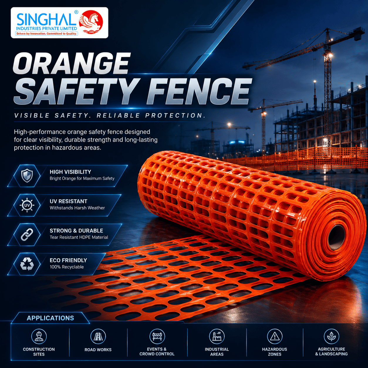Orange Safety Fence