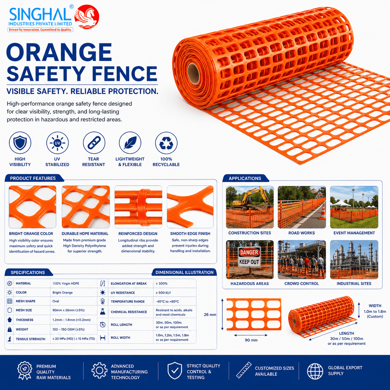 Orange Safety Fence
