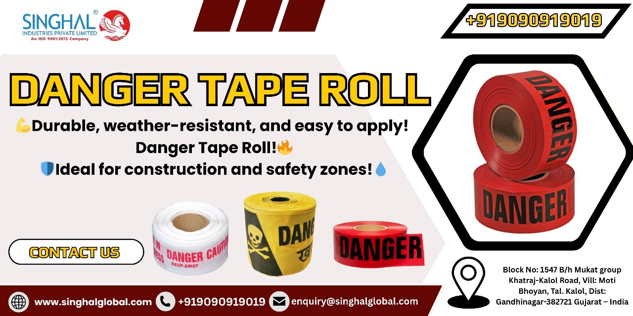 Danger tape roll