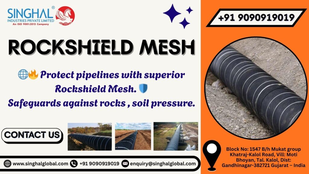 Rock shield for pipeline