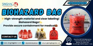 Biohazard plastic bags