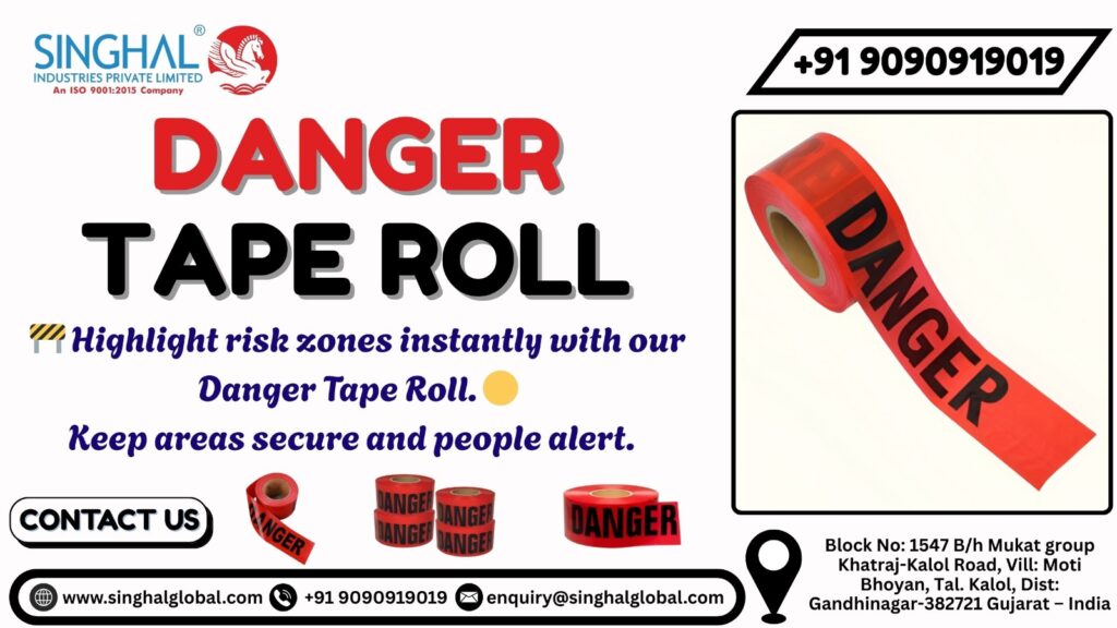 Danger tape roll