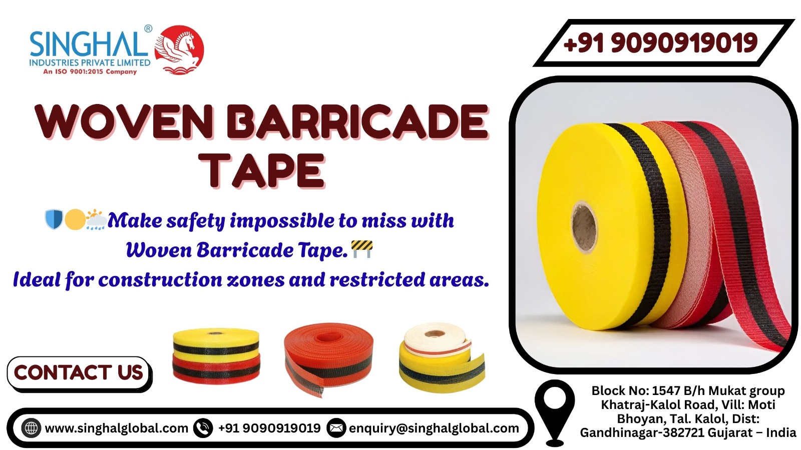 Woven Barricade Tape