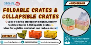 Foldable and collapsible crates