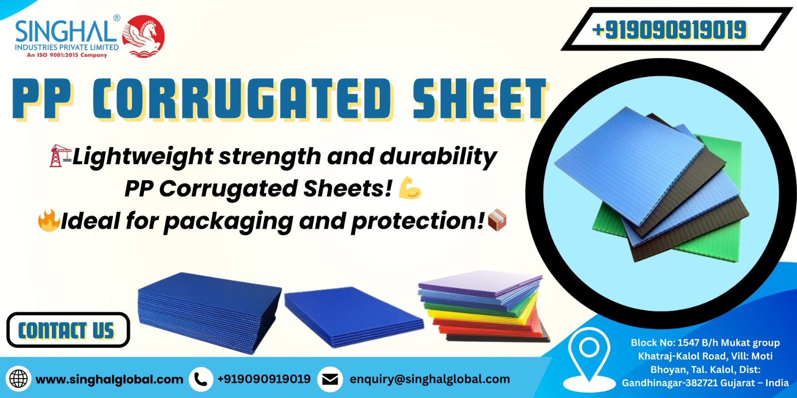 PP corrugated sheets
