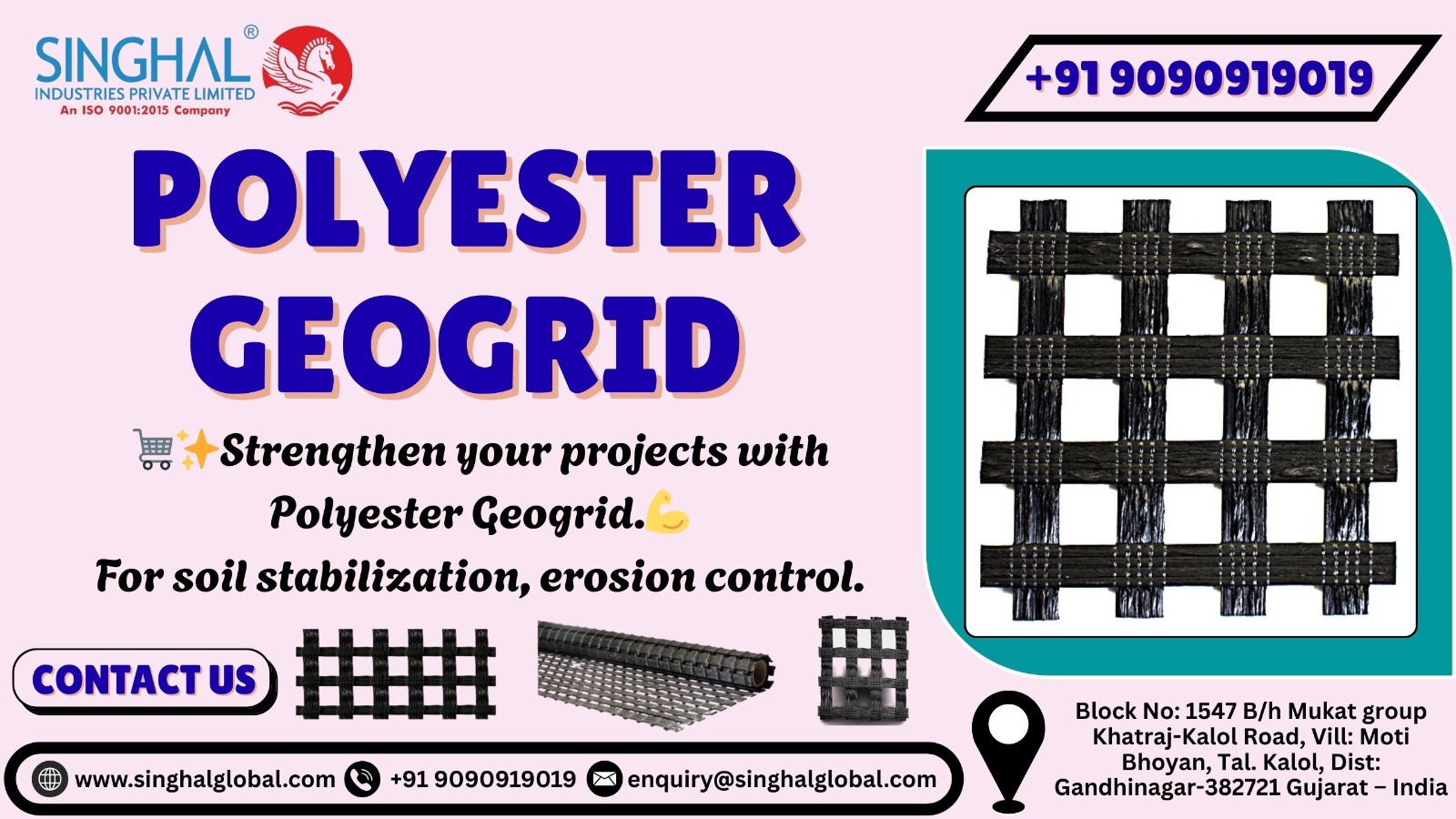 Polyester geogrid India