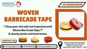Woven barricade tape
