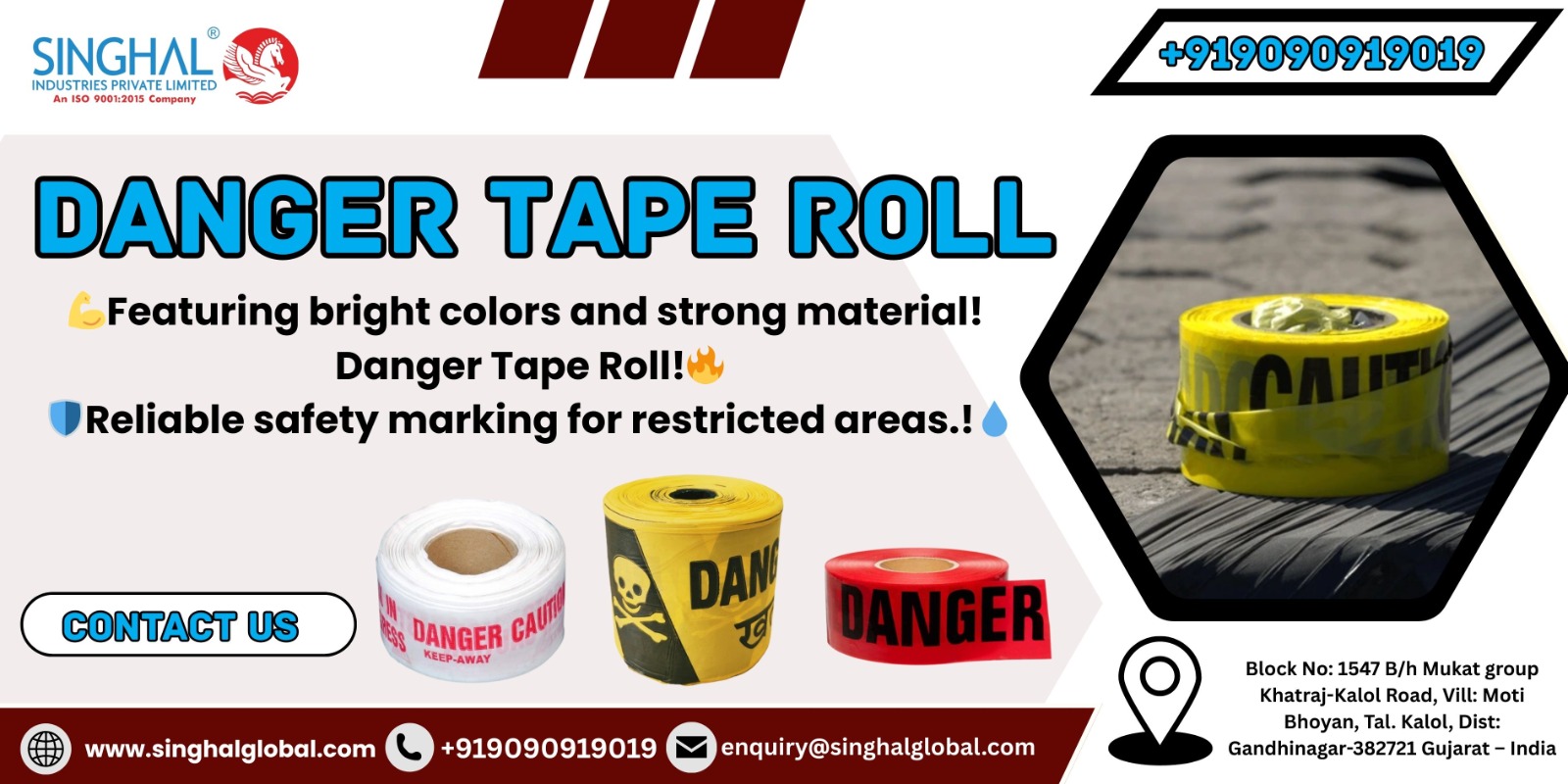 Danger Tape Rolls