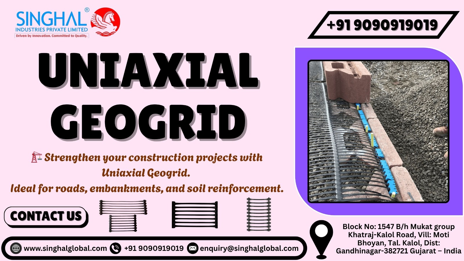 Uniaxial Geogrid