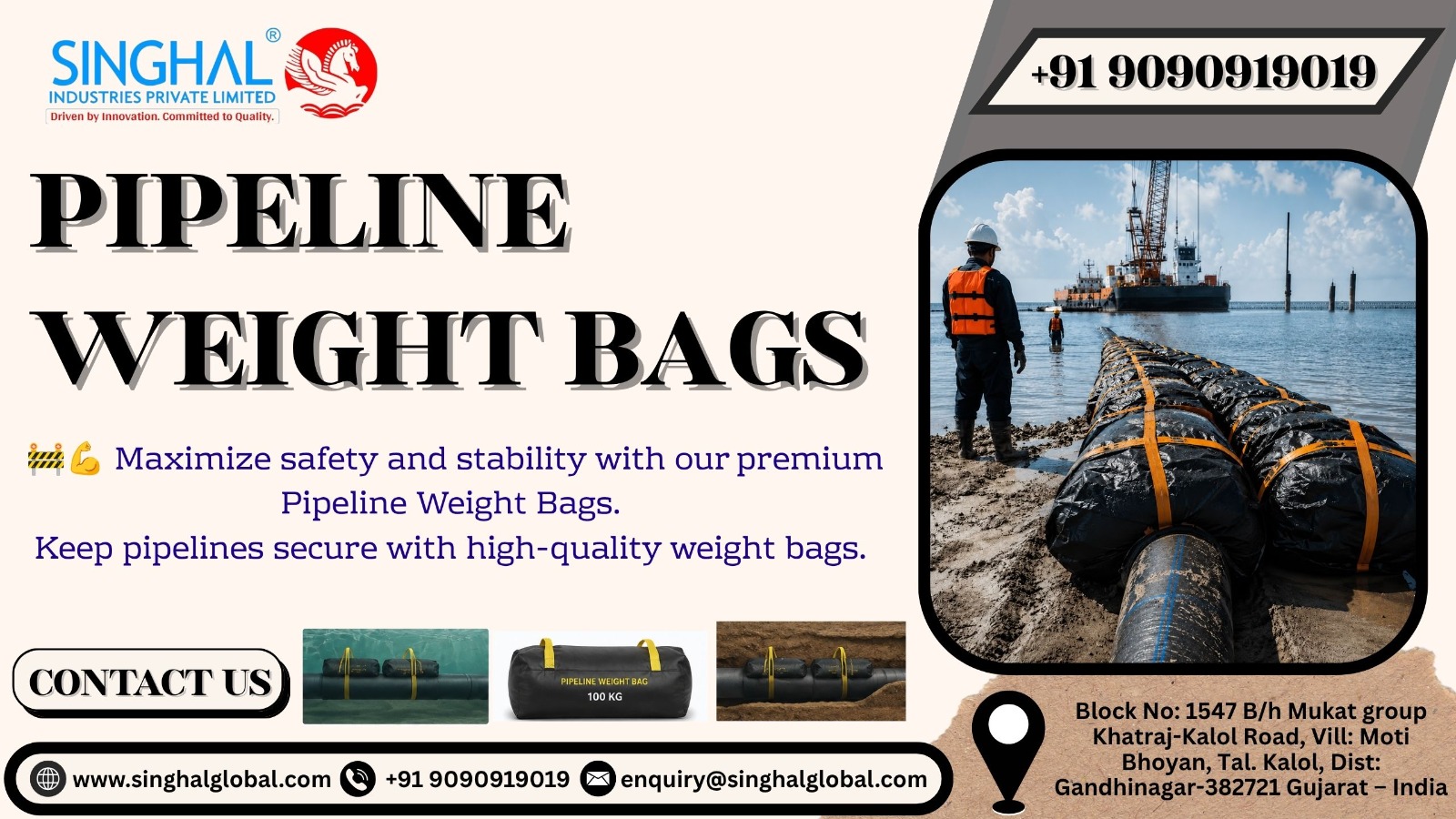 Pipeline Weight Bags