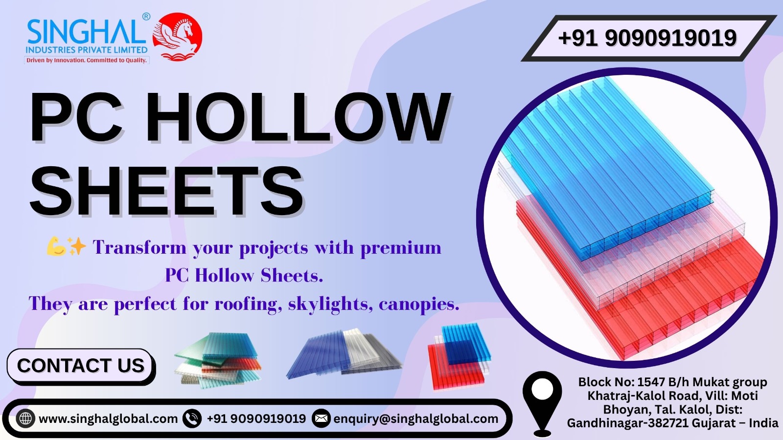 PC Hollow Sheets